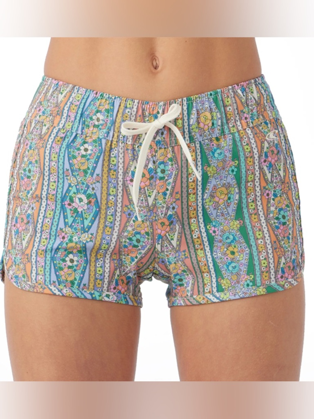 NWT O’Neill Girls Lane Printed Stretch 2" Boardshorts Size 14 multi color